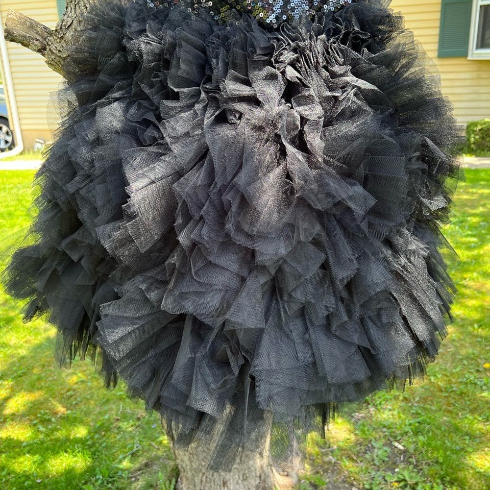 NWOT $598 Betsey Johnson Tallulah Sequin Bodice & Tulle Skirted Black Dress - Picture 6 of 15